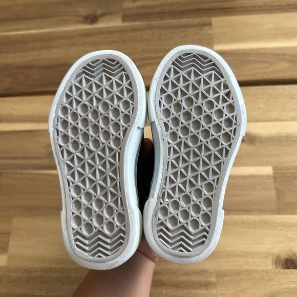 Prada Vitello Soft Black Leather High Top Sneakers Shoes Baby Toddler size 7 - Picture 6 of 7